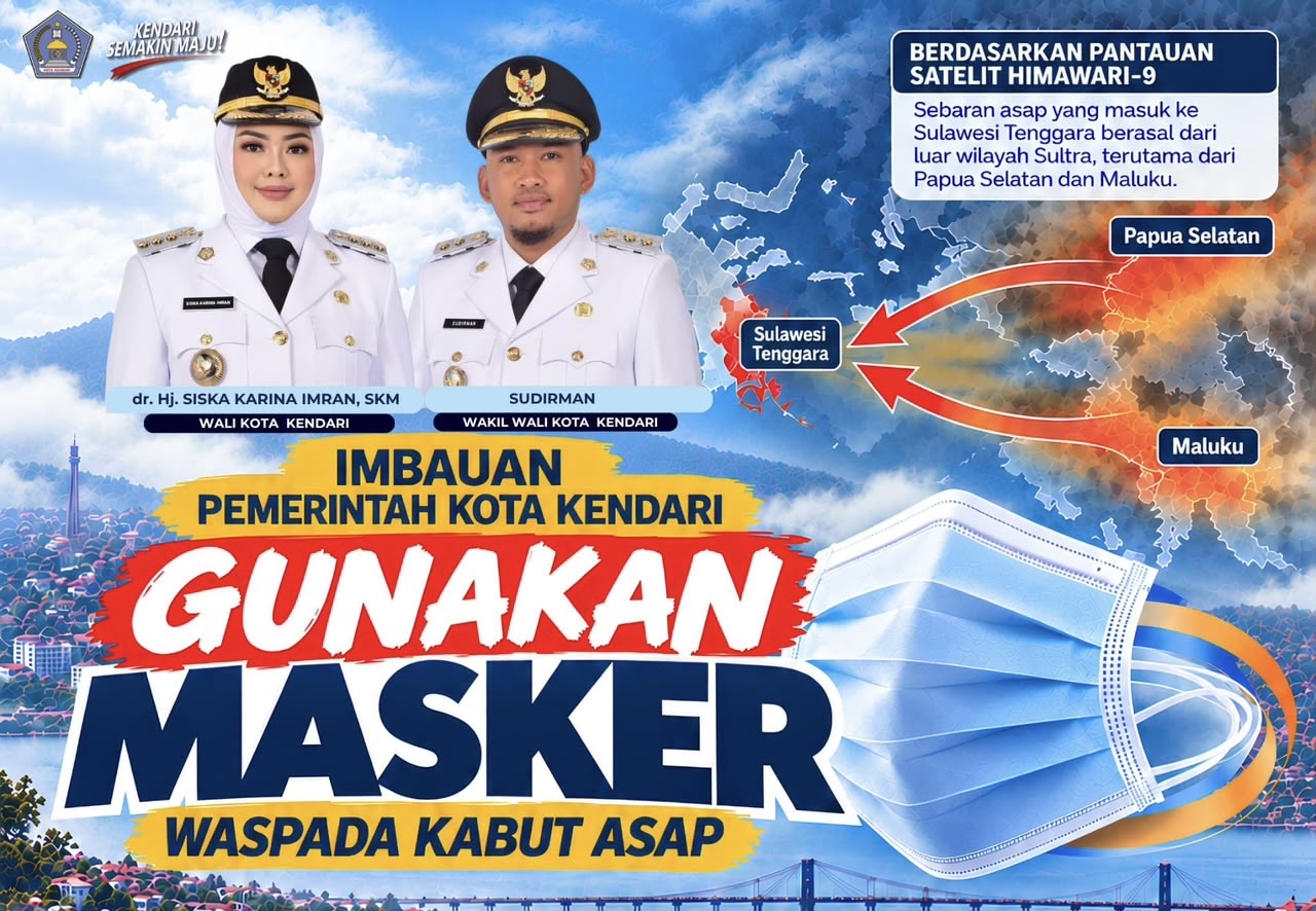 Kabut Asap Selimuti Kendari, Jarak Pandang di Bawah 5 Km pada 3 Oktober 2026