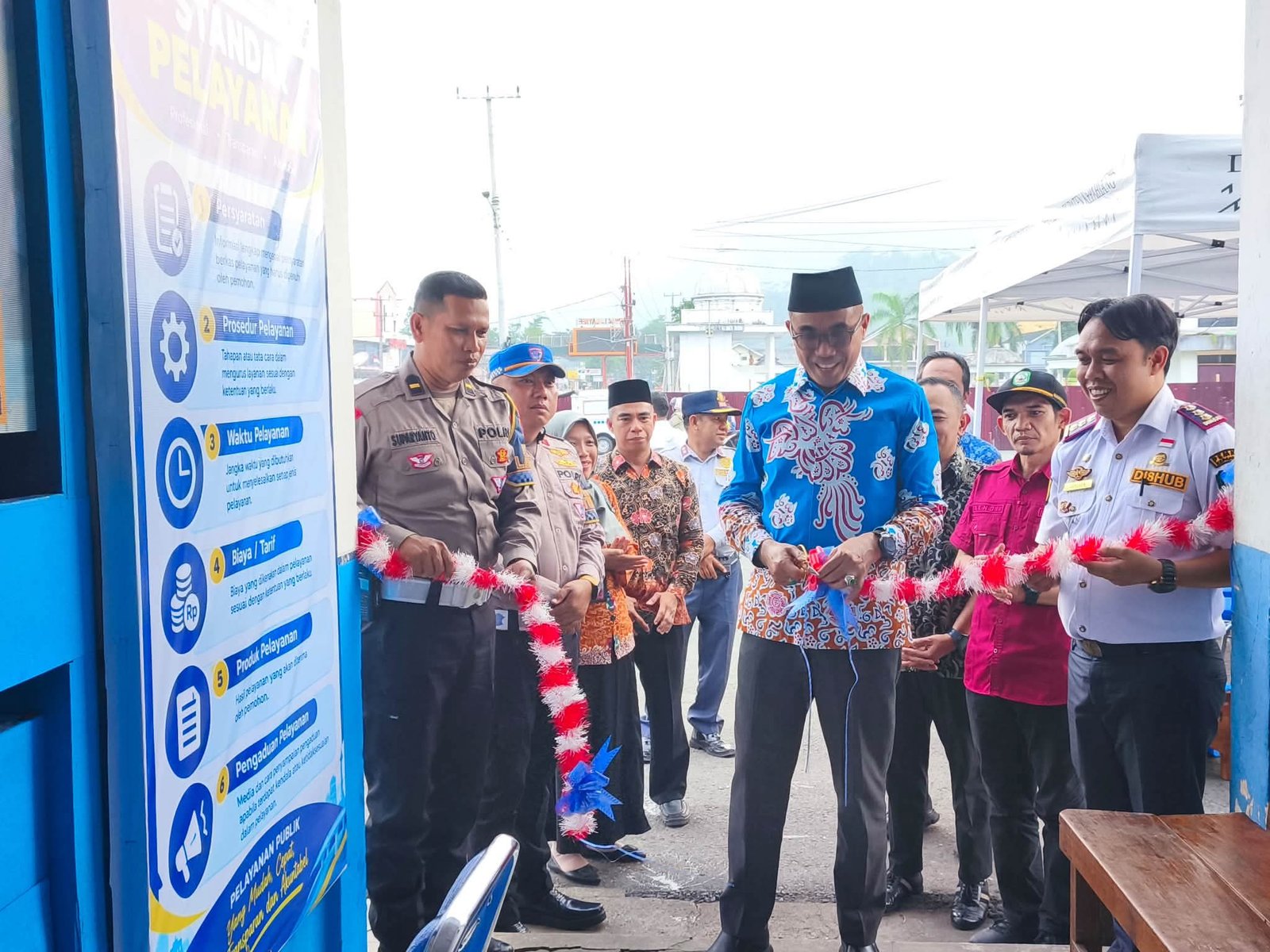 Wabup Kepahiang Resmikan Pos Pelayanan Terpadu "Satu Hati" Dishub, Minta SOP Berbatas Waktu Jelas