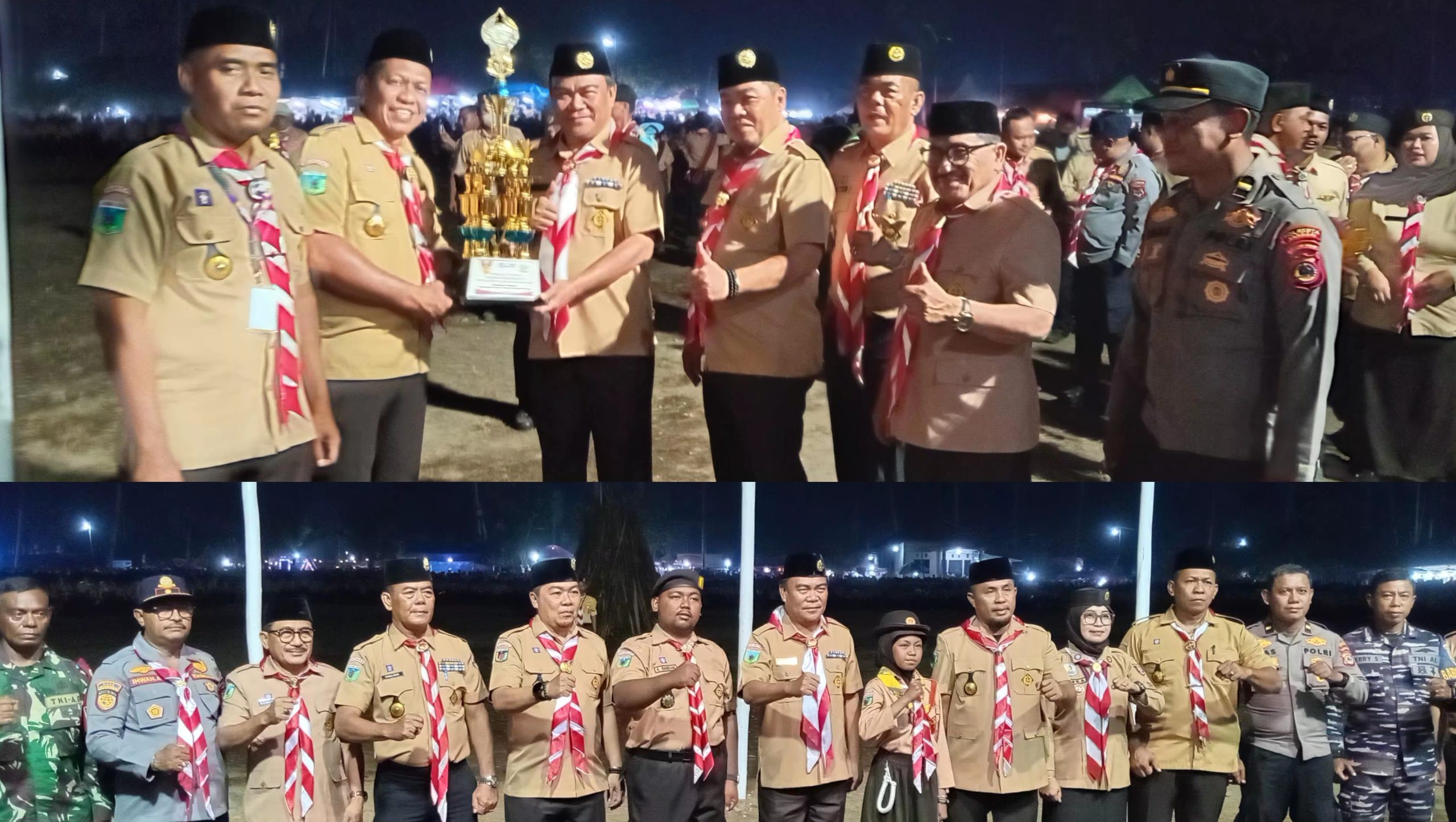 Kemah Prestasi IV Kwarcab Banggai Ditutup, Kwarran Moilong Juara Umum Bawa Piala Bergilir