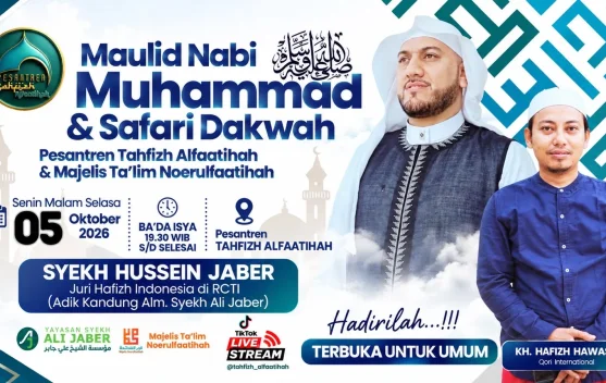 Pesantren Alfaatihah Tangerang Gelar Maulid Nabi dan Safari Dakwah 5 Oktober 2026, Hadirkan Syekh Hussein Jaber