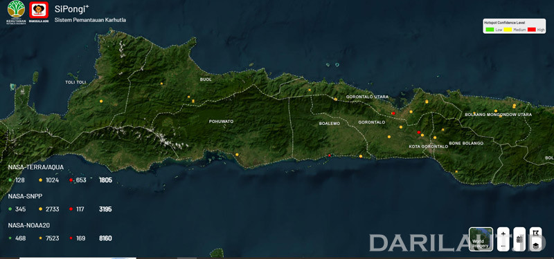 Karhutla Gorontalo Hanguskan Lahan di 5 Kabupaten, 23 Titik Api Terdeteksi Sabtu-Minggu