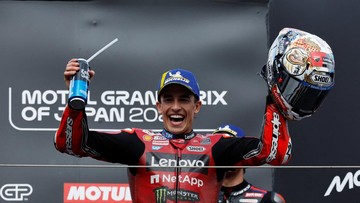 Marc Marquez Incar Finis Pertama di Mandalika, Modal 37 Poin dari Jepang