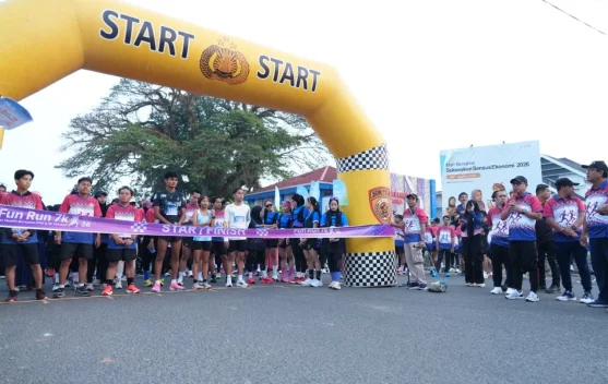 Sekda Sulbar Junda Maulana Buka Fun Run PPNI-IBI di Mamuju, Ingatkan Peserta Jaga Keselamatan