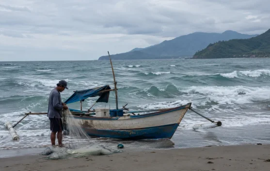 BMKG Mamuju Peringatkan Gelombang 2,5 Meter di Perairan Sulbar, Nelayan Perahu Kecil Diminta Waspada