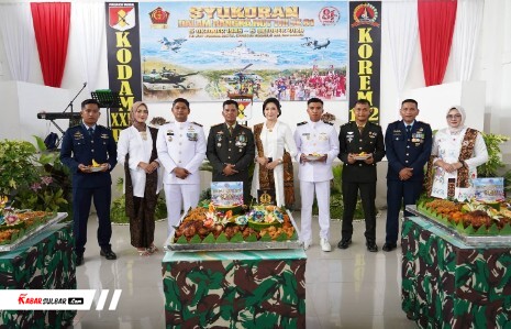 Danrem 142/Tatag Gelar Syukuran HUT Ke-81 TNI di Mamuju, Forkopimda Sulbar Hadir