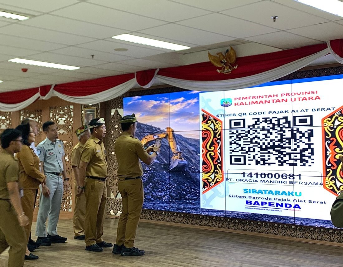 Pemprov Kaltara Luncurkan SIBATARAKU, Pendataan Alat Berat Kini Pakai Barcode