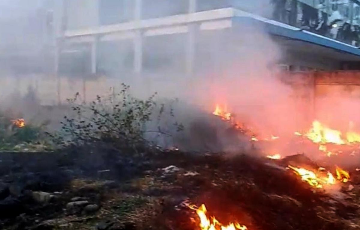 Kebakaran Lahan di Procot Slawi Nyaris Hanguskan Hotel Permata Inn, Api Dipadamkan dalam Satu Jam