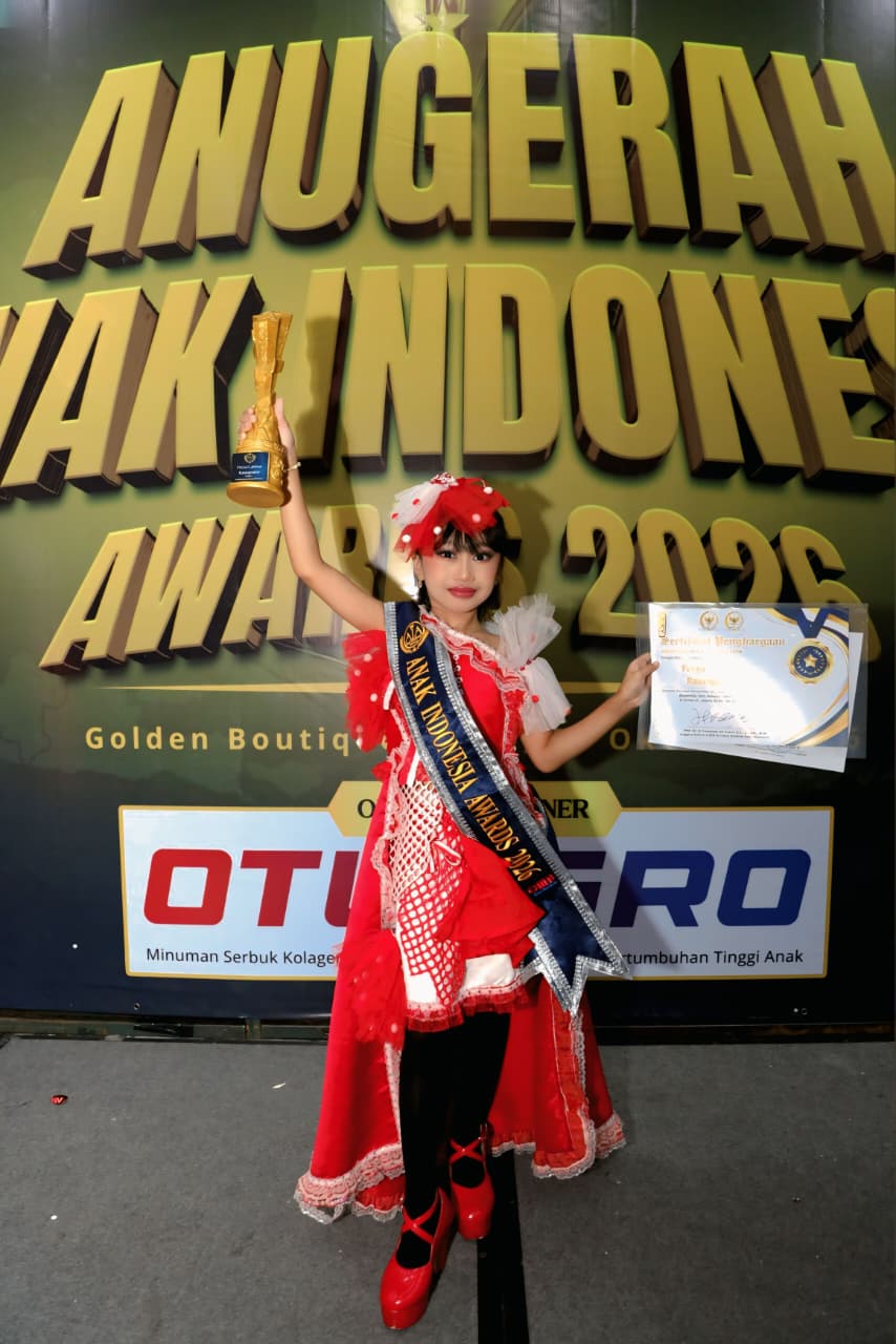 Siswi Bogor Freya Carissa Raih Anugerah Anak Indonesia Awards 2026, Koleksi Trofinya Tembus 100