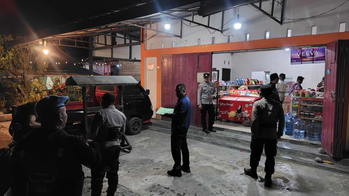 Polsek Kotamobagu Gelar KRYD di Poyowa Kecil dan Motoboi Kecil, 4 Personel Dikerahkan
