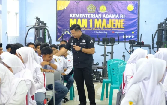 Densus 88 Sulbar dan GP Ansor Majene Edukasi 70 Siswa MAN 1 Majene soal Bahaya IRET dan NVE