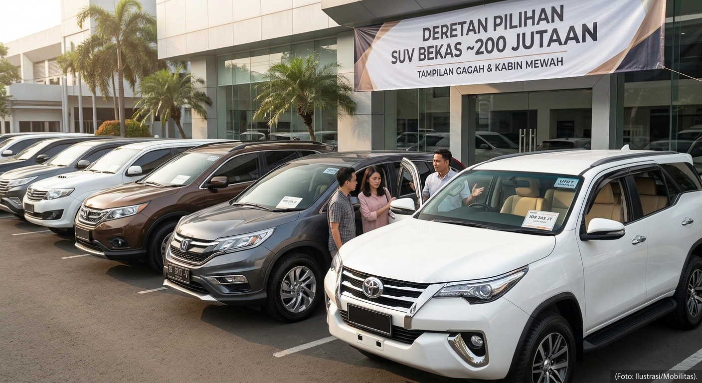 SUV Bekas 200 Jutaan Paling Diburu di Tegal: CR-V Turbo hingga Pajero Sport