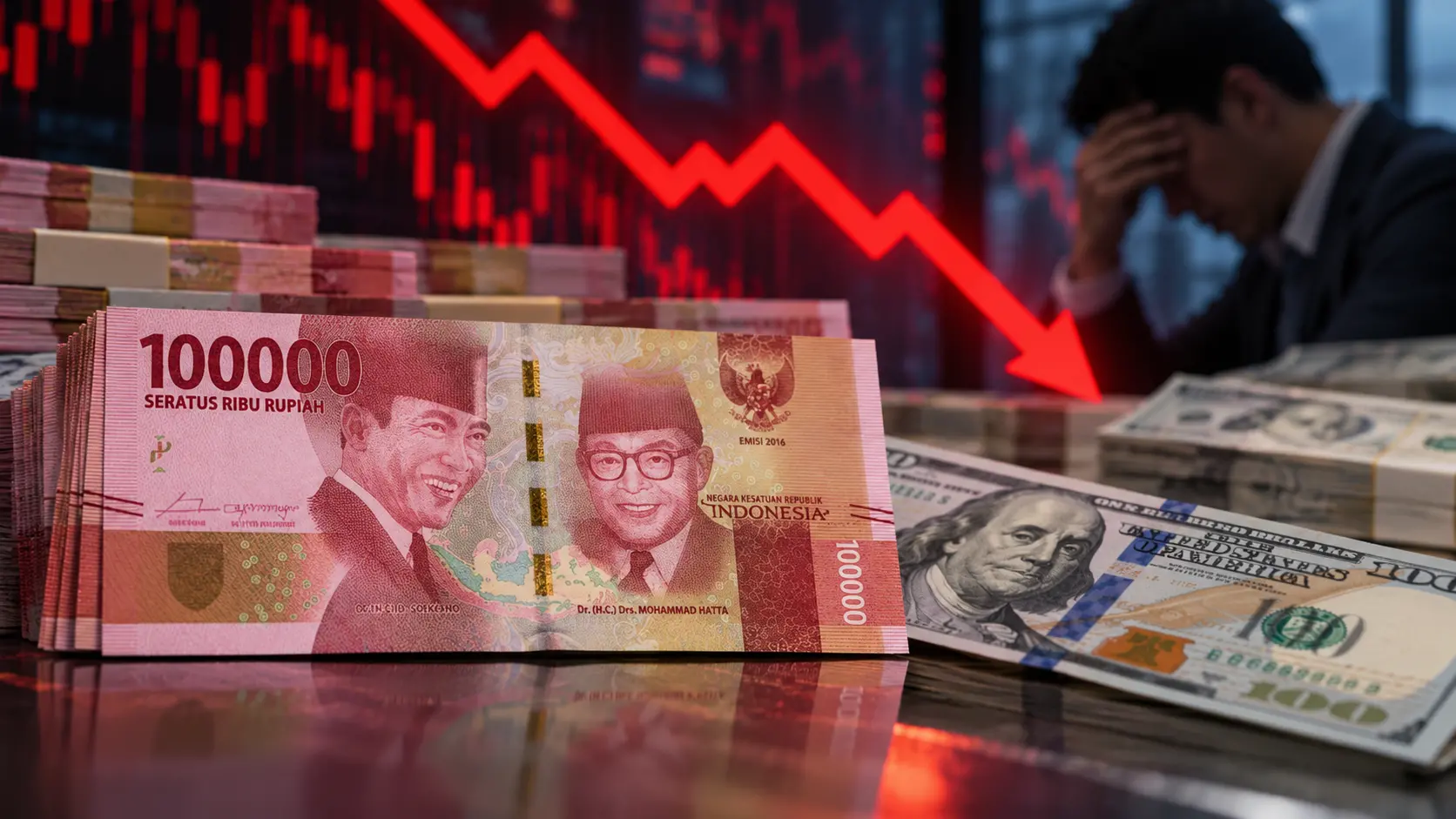 Rupiah Melemah ke 17.910 per Dolar AS, Naik 84,5 Poin dari Penutupan Sebelumnya