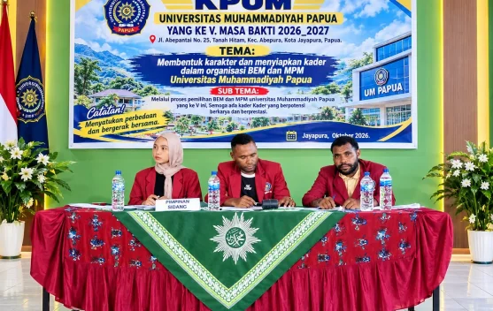 Musyawarah ke-V MPM dan BEM Universitas Muhammadiyah Papua Gelar Pemilihan Raya Mahasiswa 2026-2027