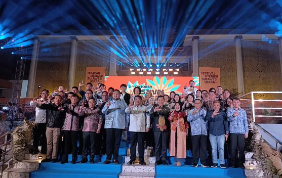 Gubernur Yulius Tutup Festival Literasi Sulawesi Utara 2026, 3.400 Peserta Terlibat Tiga Hari