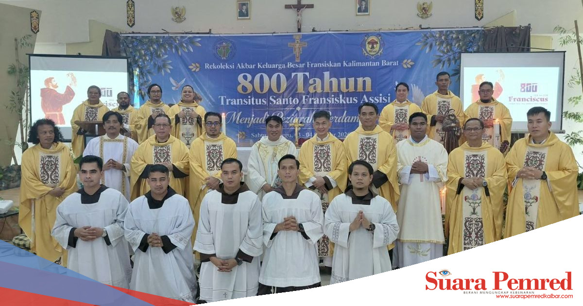 360 Saudara Fransiskan Kalbar Rekoleksi Akbar di Tirta Ria, Peringati 800 Tahun Transitus Santo Fransiskus