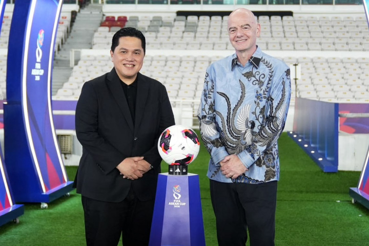 Erick Thohir Sambut Infantino, Final ASEAN Cup 2026 Digelar di GBK