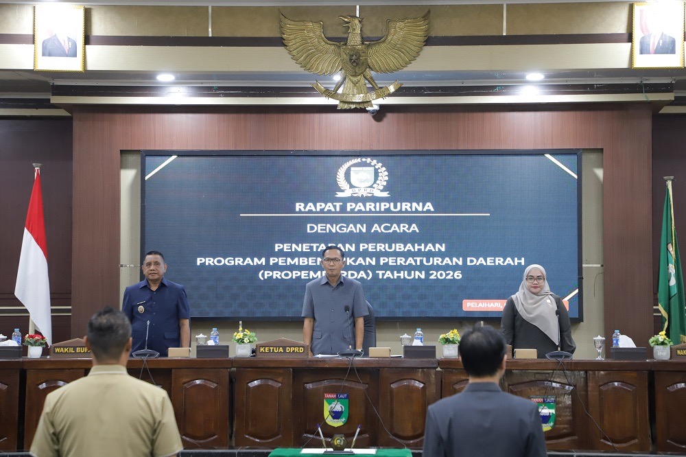 DPRD Tanah Laut Setujui Perubahan Propemperda 2026, Khairil Anwar Sebut Tonggak Arah Kebijakan Daerah