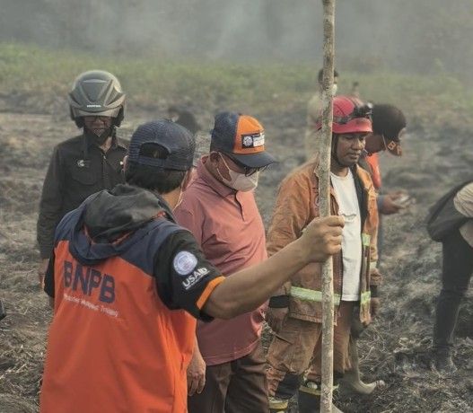 Karhutla Makroman Samarinda Masuk Hari Keempat, Api Merambat di Bawah Gambut Seluas 30 Hektare