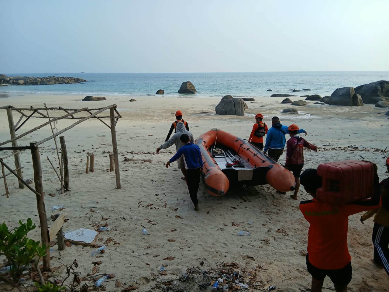 Nelayan Parittiga Hilang Kontak di Perairan Siangau Pala, Tim SAR Sisir 15 Mil Laut Persegi