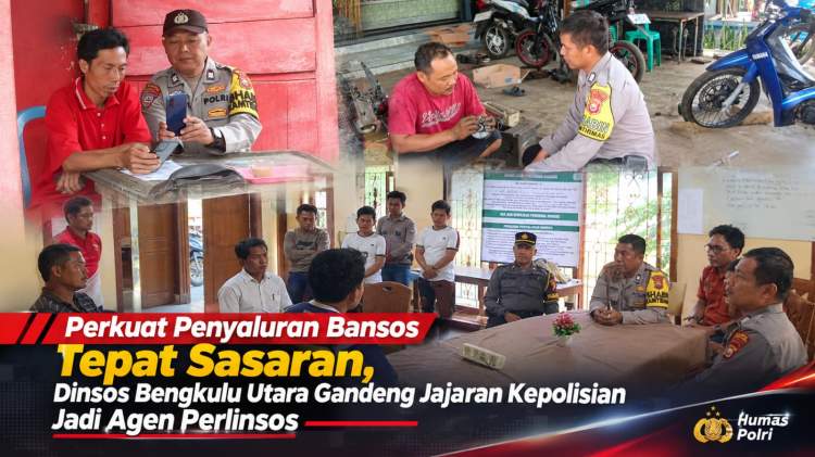 Dinsos Bengkulu Utara Gandeng Bhabinkamtibmas Kawal Penyaluran Bansos Hingga ke Pelosok Desa