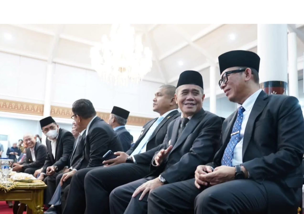 Wabup Ogan Ilir Hadiri Pengukuhan Kepala Perwakilan BPKP Sumsel di Griya Agung Palembang
