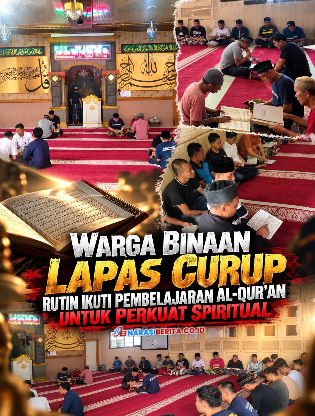 Lapas Curup Rutin Gelar Belajar Iqra dan Al-Qur'an untuk Warga Binaan Paviliun Mawar