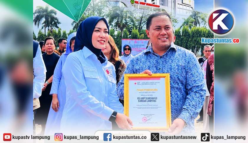 RS Urip Sumoharjo Raih Dua Penghargaan PMI Lampung, Kantongi Predikat Bank Darah Terbaik 2026