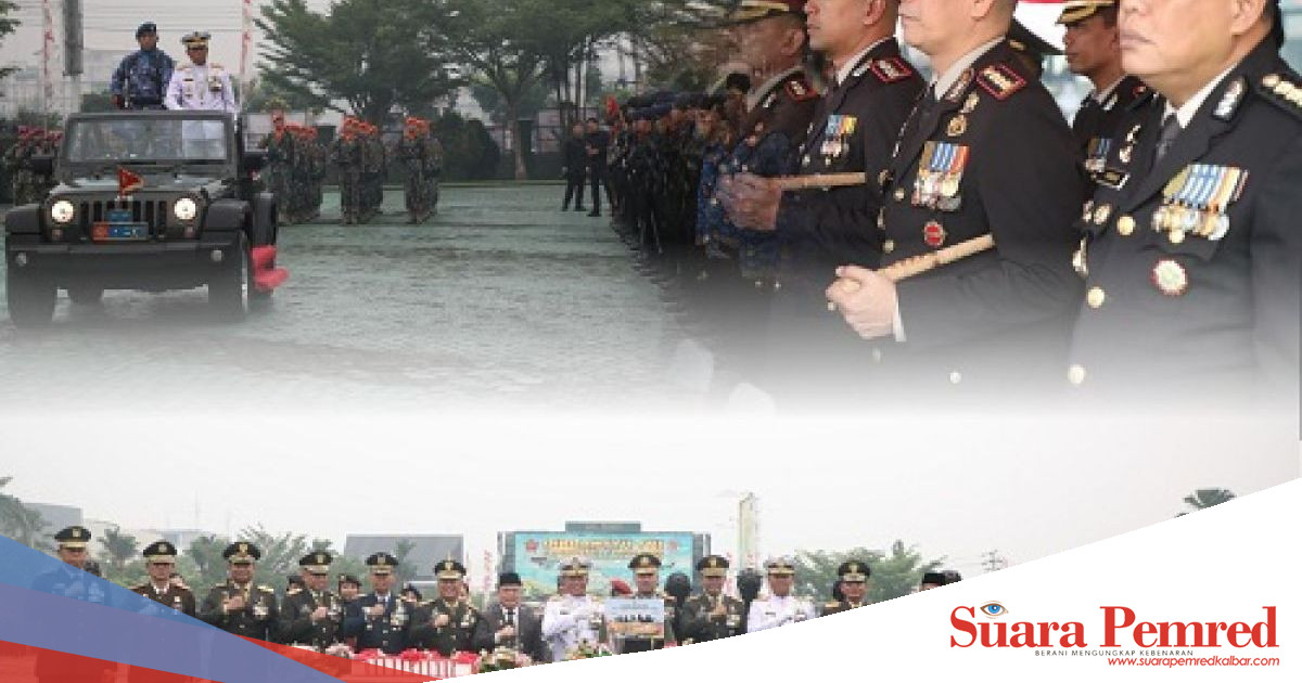 Dansatbrimob Polda Kalbar Hadiri HUT ke-81 TNI di Makodam XII/Tanjungpura, Tegaskan Sinergitas TNI-Polri