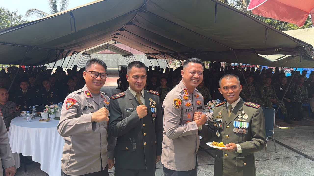Kapolres Luwu Utara Sambangi Mako Batalyon TP 872 Andi Djemma di Tana Lili, Perkuat Sinergi TNI-Polri