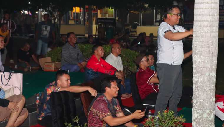 Nobar Final ASEAN Cup di Mapolres Mempawah Berakhir Adu Penalti, Ratusan Warga Rayakan Indonesia Juara