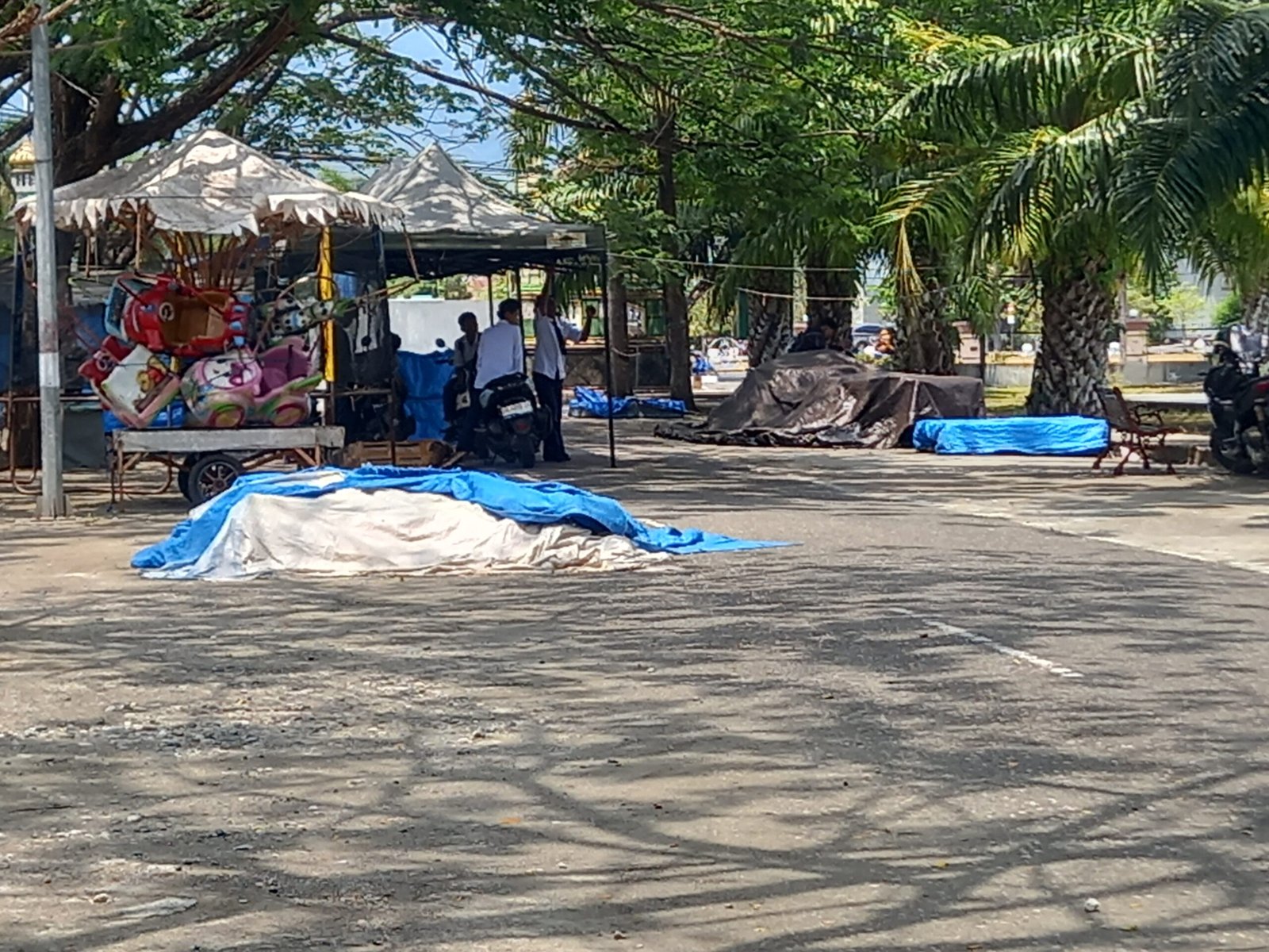 Puluhan Pelajar SMP dan SMA di Morowali Nongkrong di Taman Kota Fonuasingko Saat Jam Sekolah