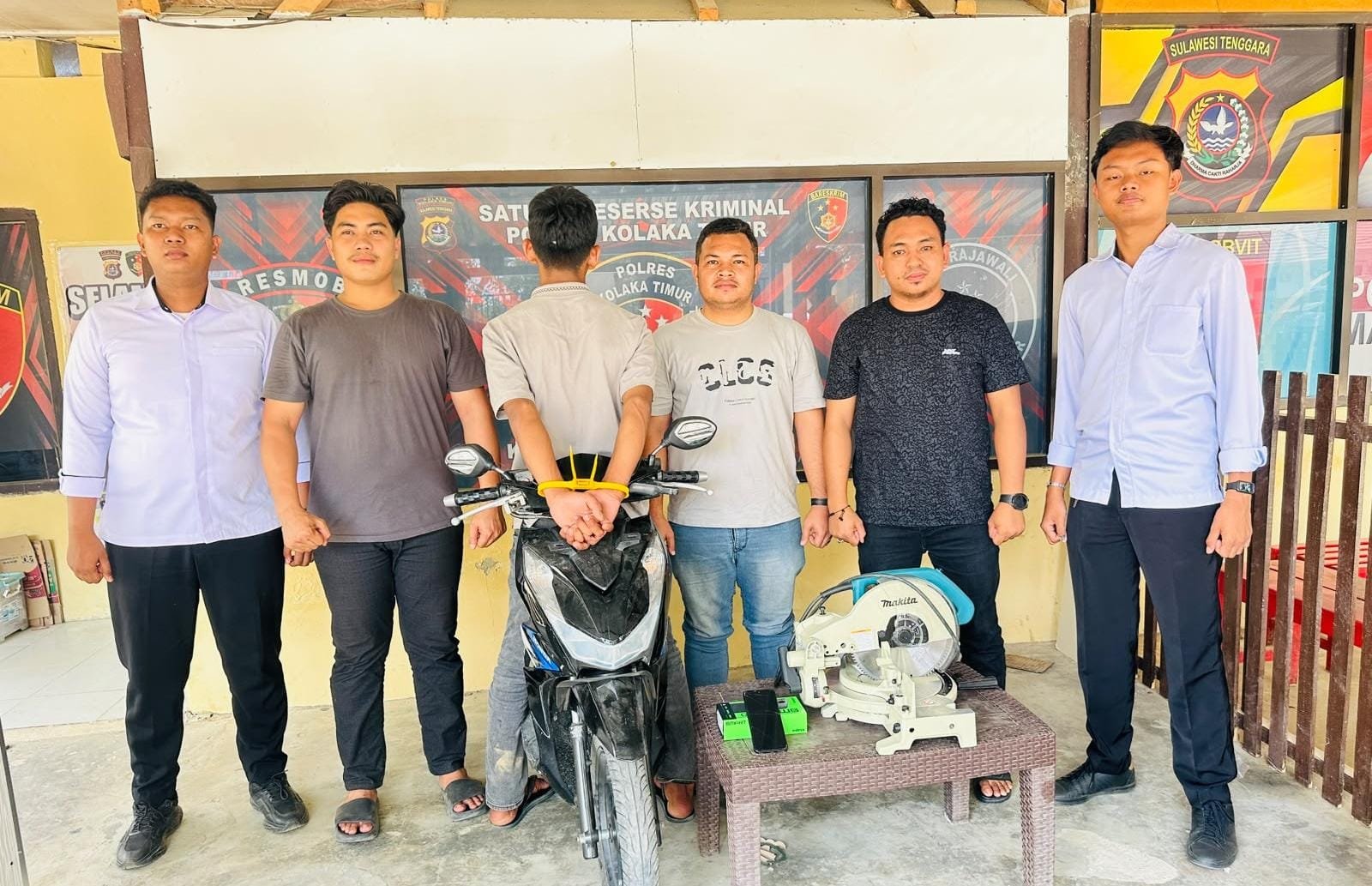 Curi Motor Warga Koltim lalu Kabur ke Kendari, Pria MA Diciduk di Penginapan Rahandouna