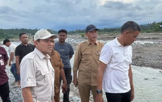 Wagub Aceh Tinjau Jembatan Teupin Mane hingga Tanggul Krueng Sawang di Bireuen-Aceh Utara