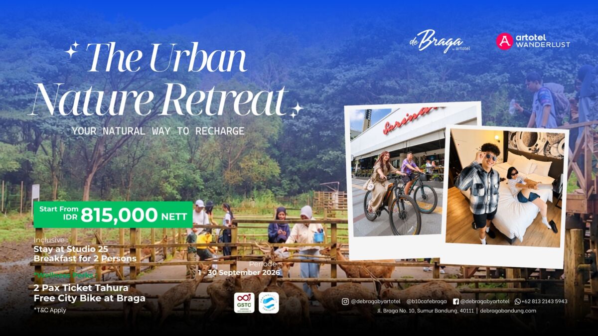 De Braga by ARTOTEL Luncurkan The Urban Nature Retreat, Paket Menginap Heritage dan Alam Tahura