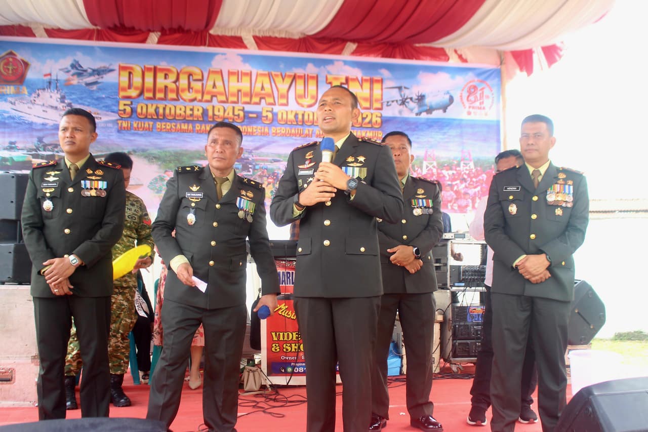 Kodim 0209/Labuhanbatu Gelar Syukuran HUT ke-81 TNI, Dandim Ajak Perkuat Sinergi dengan Warga Labuhanbatu
