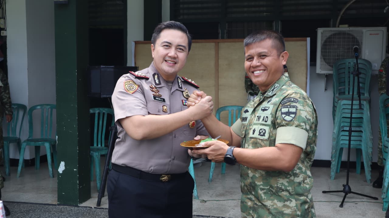 Kapolres Bengkulu Selatan Sambangi Kodim 0408 BSK di HUT TNI ke-81, Perkuat Sinergitas TNI-Polri