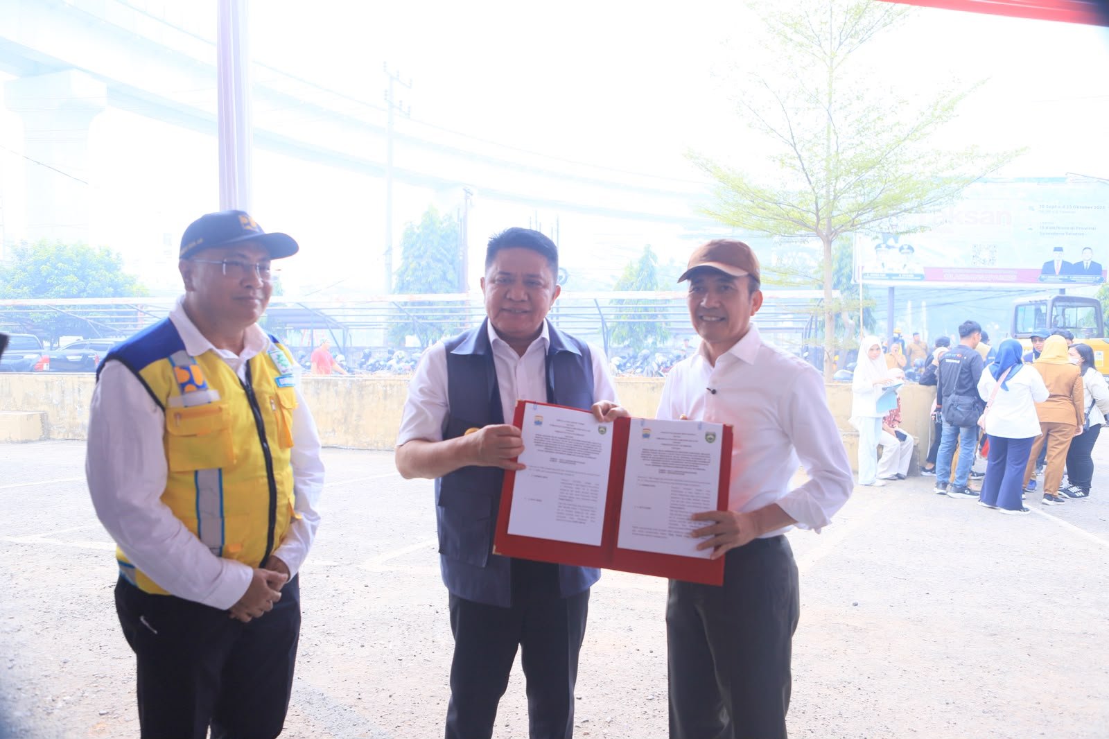 Pemprov Sumsel Hibahkan Eks Kantor DPMPTSP di Sudirman untuk Perluas Kolam Retensi Palembang, Kontrak Rp385,1 Miliar Diteken