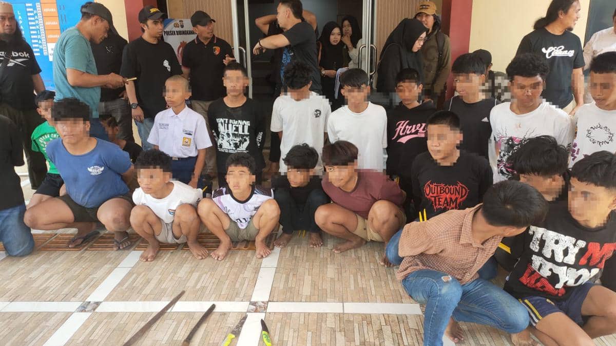 Polisi Tangkap 18 Orang usai Bacok Warga hingga Tewas di Biringkanaya Makassar, 5 Pelaku Masih Diburu