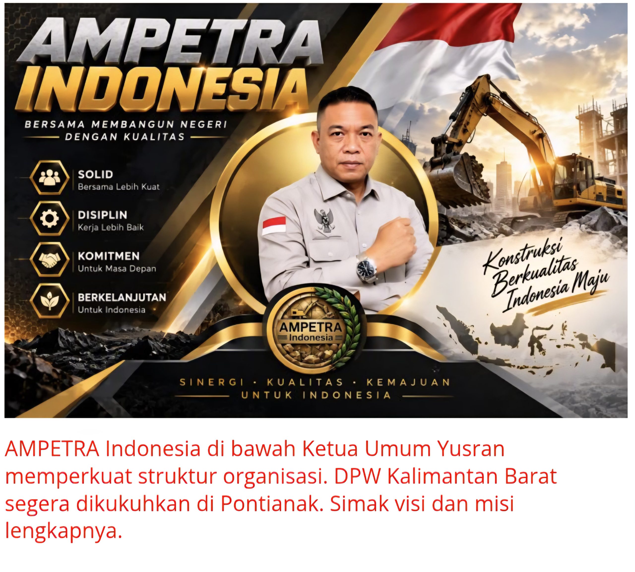 DPW AMPETRA Kalimantan Barat Finalisasi Kepengurusan, Pengukuhan Segera Digelar di Pontianak