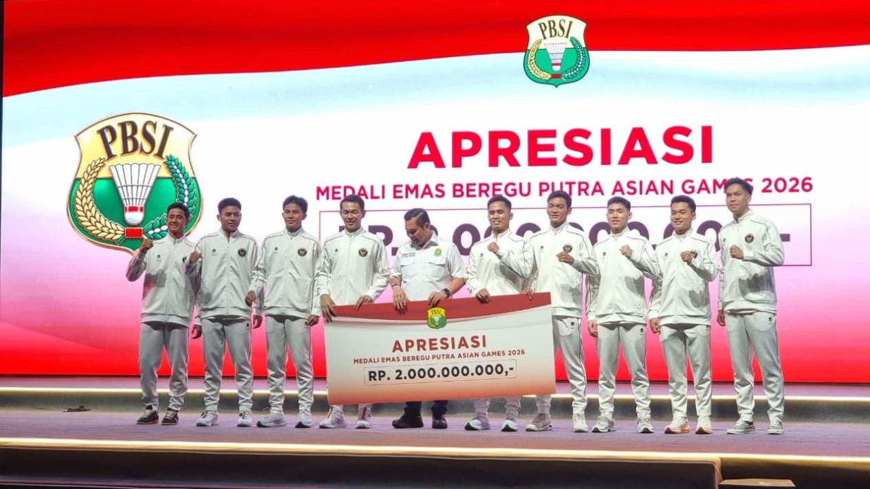 PBSI Cairkan Bonus Rp2 Miliar untuk Tim Beregu Putra Asian Games 2026
