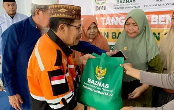 BAZNAS-DMI Gorontalo Salurkan 250 Paket Sembako ke Warga Bone Bolango Terdampak Kemarau Panjang
