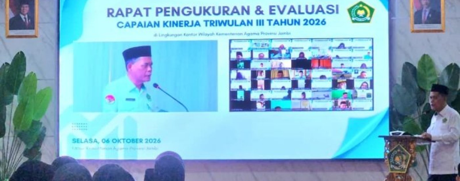 Kanwil Kemenag Jambi Evaluasi Capaian Kinerja Triwulan III 2026, 12 Satuan Kerja Diminta Berbenah