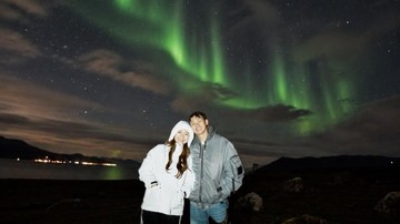 Felicya Angelista dan Caesar Hito Nangis Bahagia Lihat Aurora di Norwegia