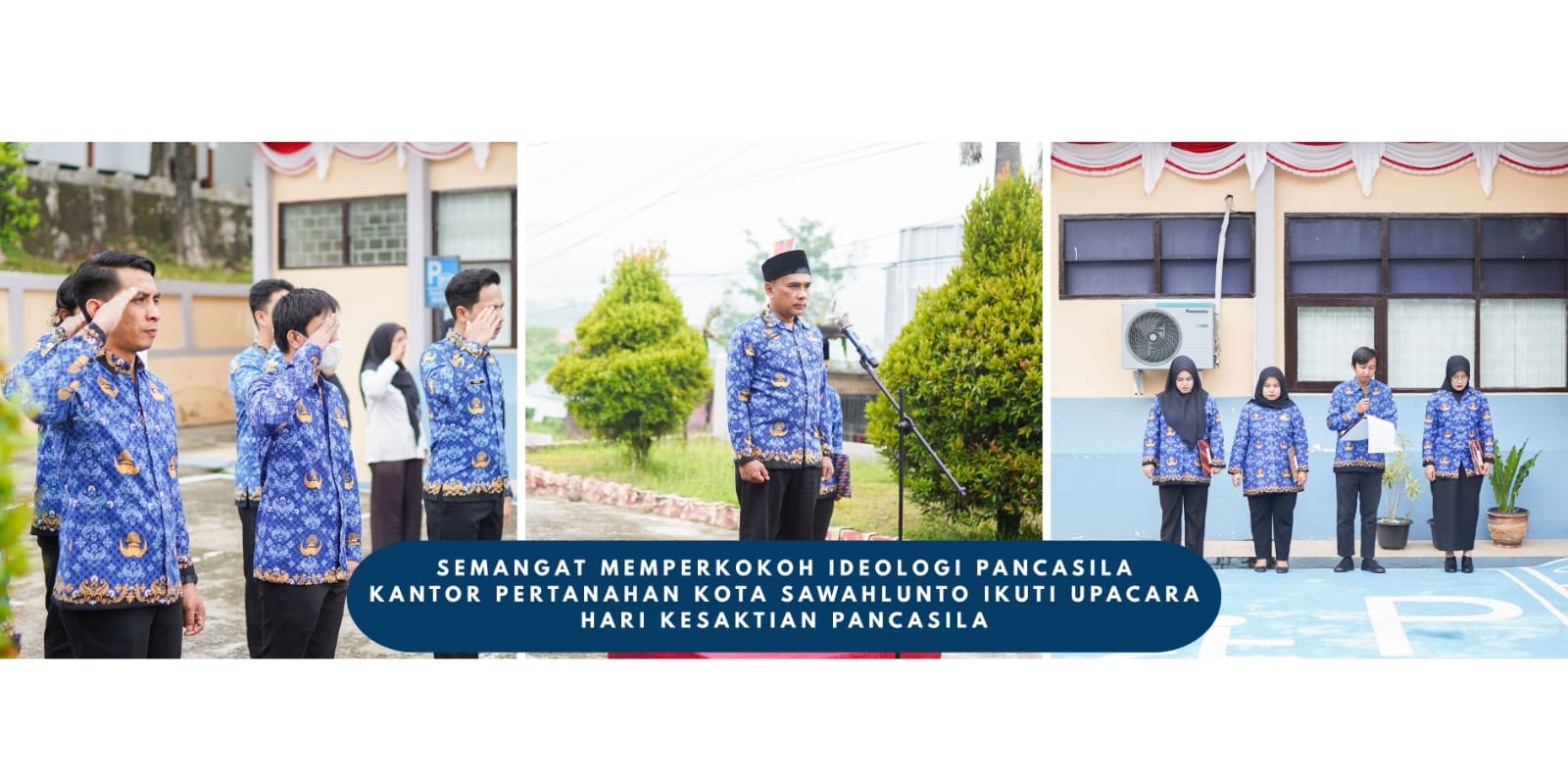 Kantor Pertanahan Kota Sawahlunto Ikuti Upacara Hari Kesaktian Pancasila, Tegaskan Komitmen Pelayanan Pertanahan Berintegritas