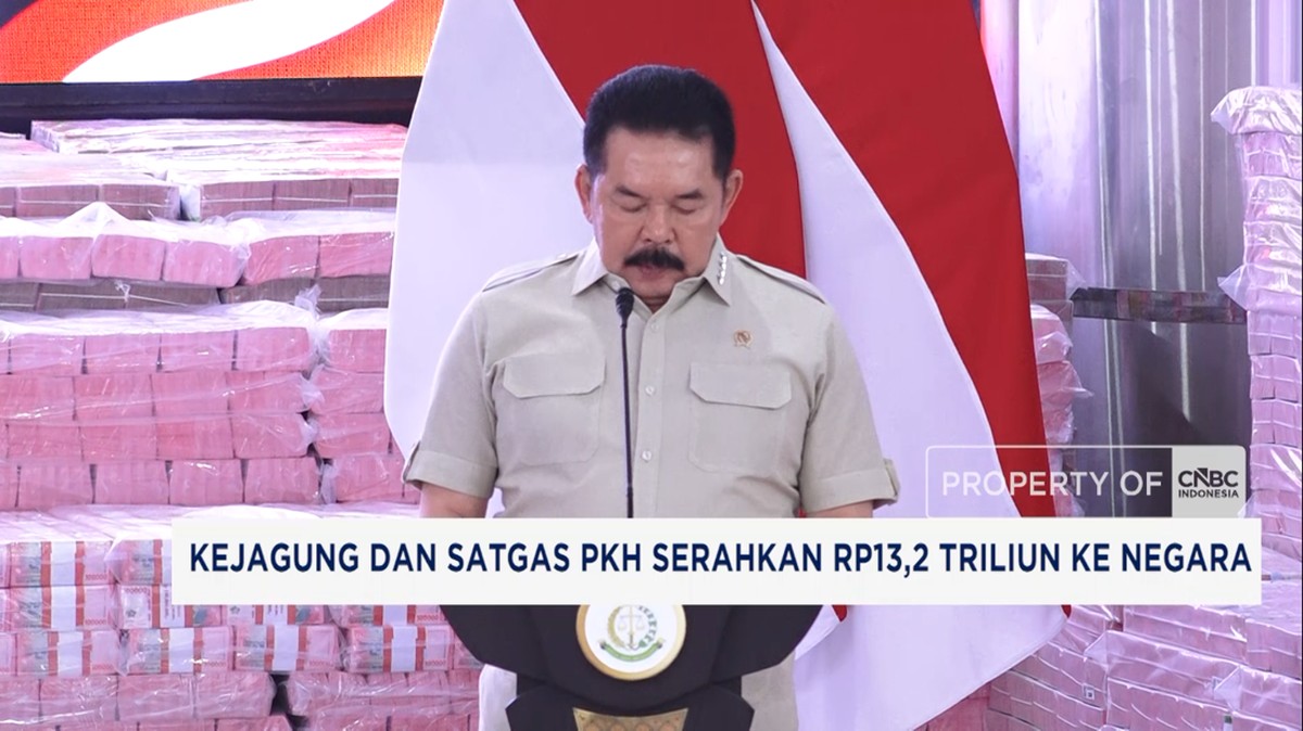 Kejagung dan Satgas PKH Serahkan Rp13,2 Triliun ke Negara