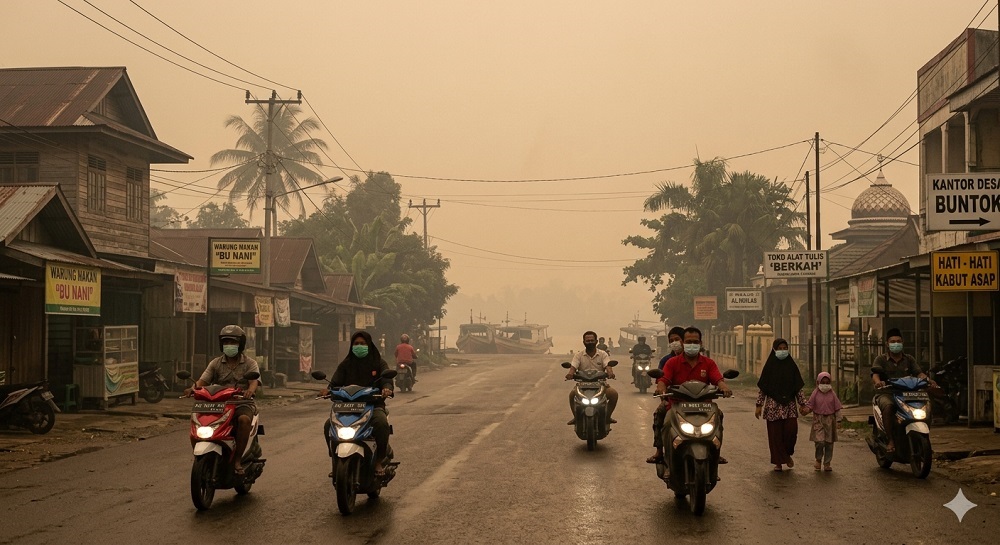 Prakiraan Cuaca Kalteng Hari Ini: 9 Kabupaten Dilanda Udara Kabur dan Kabut Asap, Lamandau Mulai Diguyur Hujan Ringan