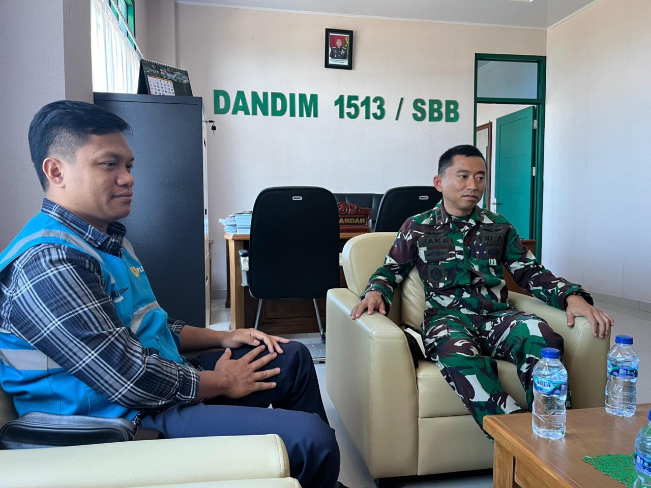 PLN ULP Piru dan Kodim 1513 SBB Sepakati Sinergi untuk Program Strategis dan Pelayanan Listrik di Seram Bagian Barat