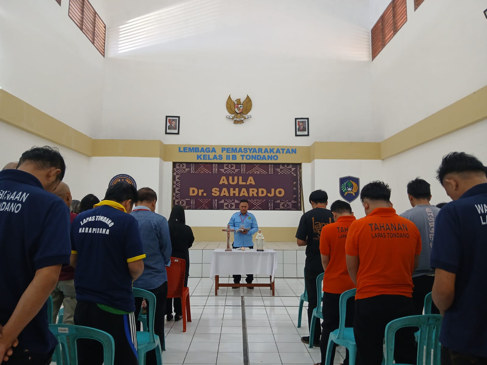 Warga Binaan Katolik Lapas Tondano Ikuti Ibadah Bersama Paroki Santa Rosa de Lima