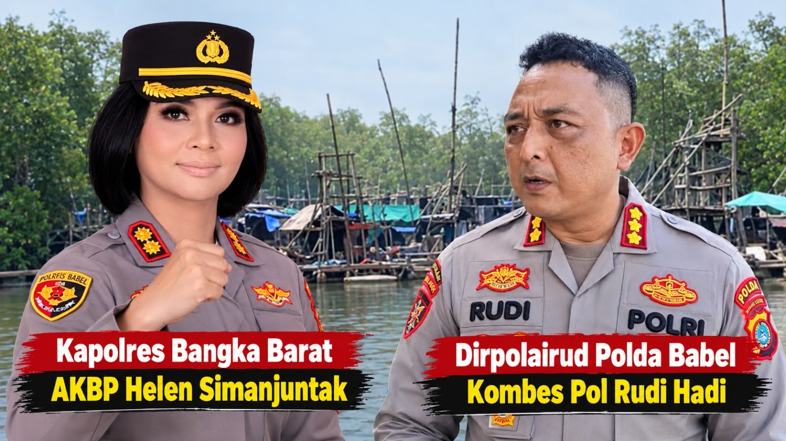 Tambang Timah Ilegal DAS Kampak Jebus Diduga Kembali Beroperasi, 3 Pos Timbangan Berdiri Dekat Pos Polairud