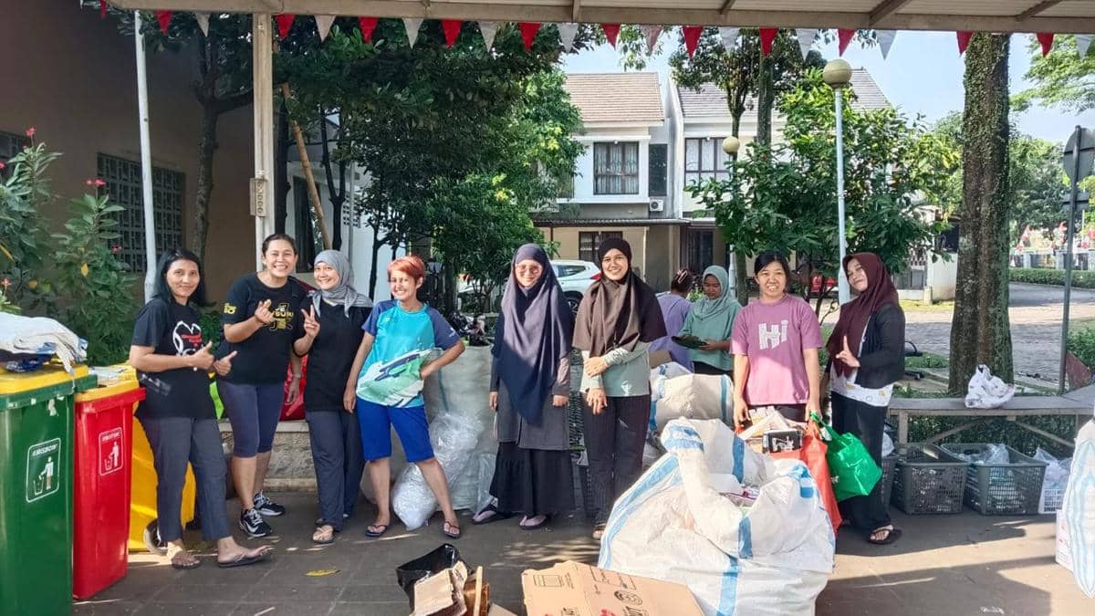 Bank Sampah Serpong Jaya Kumpulkan 269,95 Kg Sampah Warga, Pendapatan Tembus Rp7 Juta
